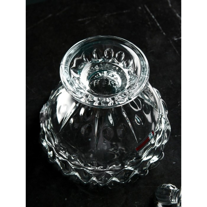 Конфетница с крышкой &laquo;Ягут&raquo;, 700 мл, стекло, Иран