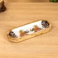 Подставка под благовония "Слоны" 28х10х3 см, манговое дерево