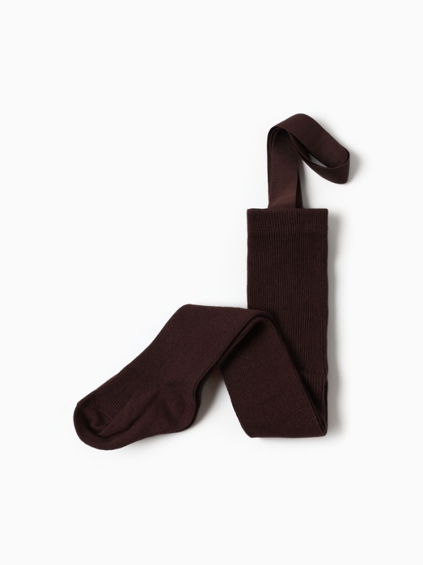 Колготки детские с лямками MINAKU, цв.коричневый, рост 74-80