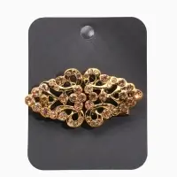 Зажим для кардигана "Ажур", бутоны, цвет золотой в черненом золоте