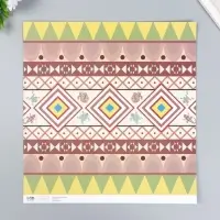 Бумага для скрапбукинга двусторонняя "Этника" плотность 180 гр 30,5х32 см