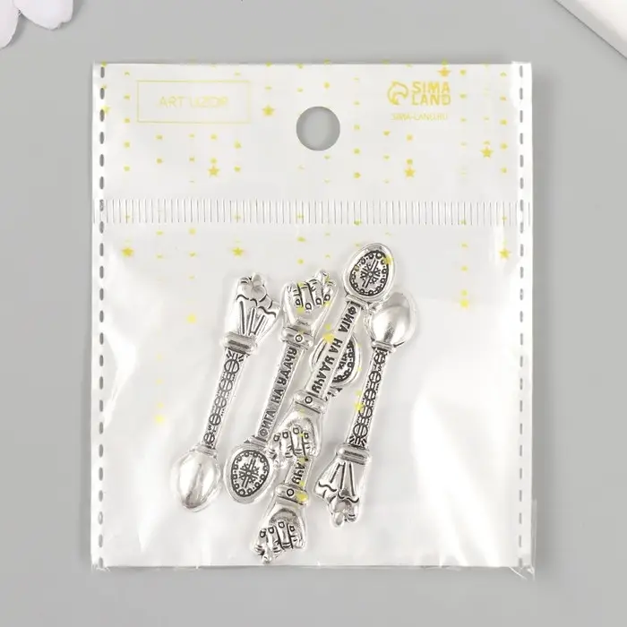 Сувенир кошельковый металл "Фига на удачу" 1х4,5 см