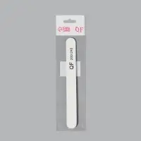 Пилка для ногтей, прямая, 200/240 грит, 18 см, белая