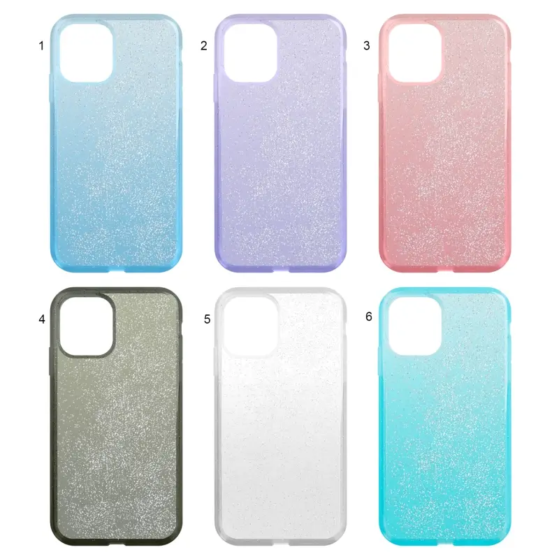 Чехол iPh 12 mini TPU с блеском