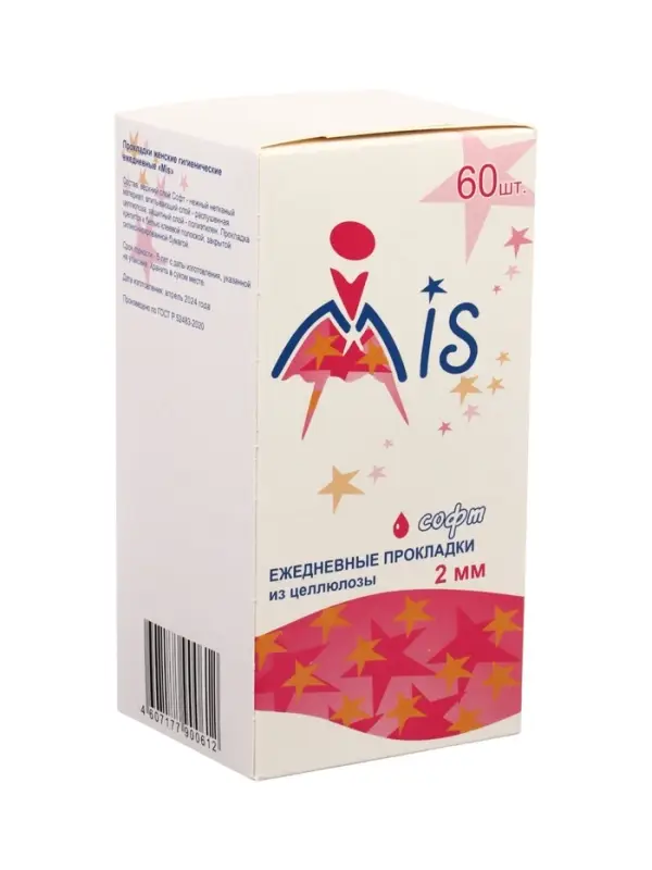 Прокладки Mis "Ежедневные"  из целлюлозы  60 шт