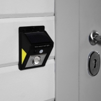 Садовый светильник на солнечной батарее, накладной, 9.5 &times; 12 &times; 5 см, COB LED, свечение белое