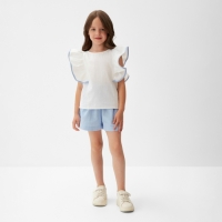 Комплект (Блузка и шорты) для девочки MINAKU цвет голубой, рост 152 см Комплект (Блузка и шорты) для девочки MINAKU цвет голубой, рост 152 см