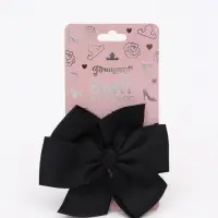 Бант для волос на заколке чёрный, Принцессы