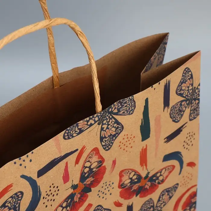 Пакет подарочный крафтовый, упаковка, &laquo;Вдохновляй&raquo;, L 31 х 40 х 11.5 см