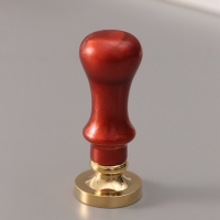 Печать для сургуча с пластиковой ручкой "Буква B на вензеле" 2,5х2,5х6,3 см