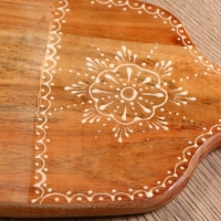 Доска разделочная прямоугольная "Пряник" дерево манго 41х18 см