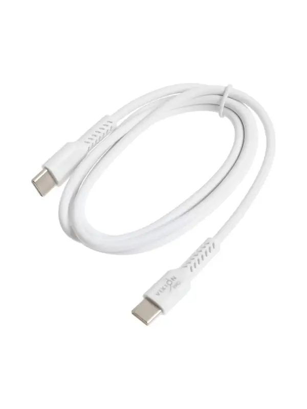 Кабель VIXION PRO VX-27c, Type-C -Type-C, 60W, 3А, 1 м, белый