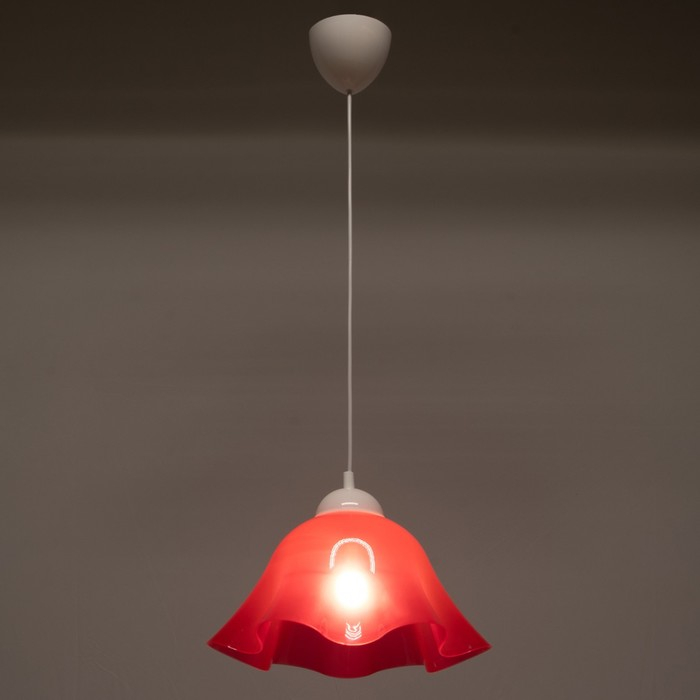 Светильник BayerLux "Симпл" 1x15Вт E27 красный