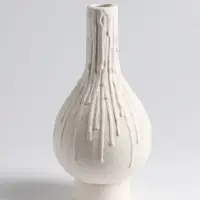 Ваза &laquo;Кристилис&raquo;, 22&times;10.5 см, керамика, белая