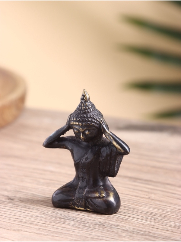 Сувенир бронза "Будда" 5х3х7 см