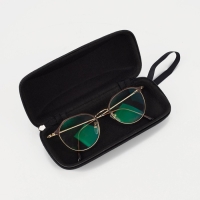 Футляр для очков на молнии, длина 16 см, цвет чёрный Футляр для очков на молнии, длина 16 см, цвет чёрный