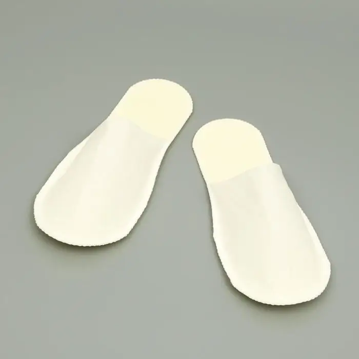 Одноразовые тапочки, Стандарт Лайт, молочные / белые, с закрытым мысом, 42 р.
