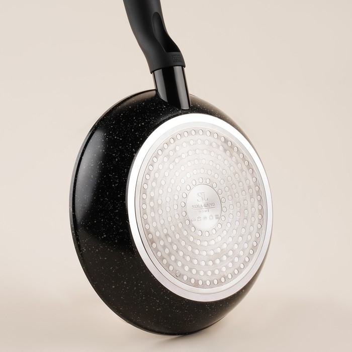 Сковорода алюминиевая с антипригарным покрытием SL Home, d=20, h=4,3 см, индукция, цвет чёрный Сковорода алюминиевая с антипригарным покрытием SL Home, d=20, h=4,3 см, индукция, цвет чёрный