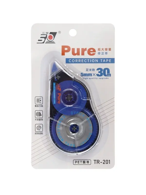 Корректор-лента 30м*5мм на блистере МИКС