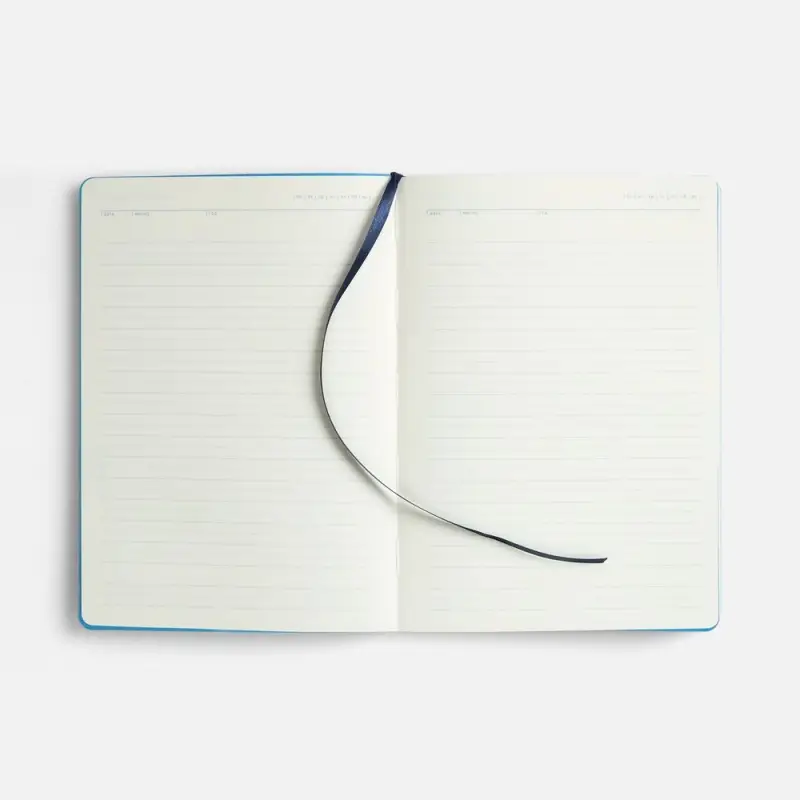 Ежедневник Doppio, недатированный, синий с голубым