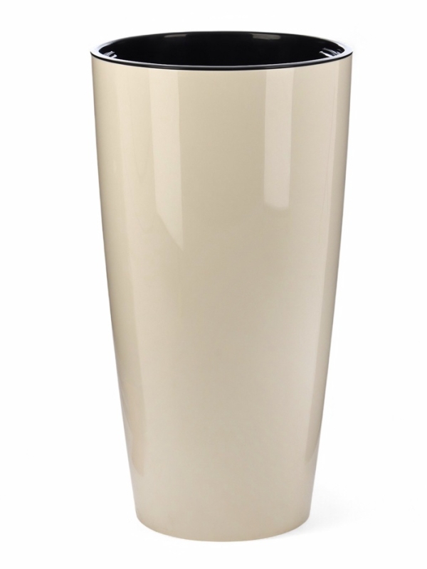 Кашпо "Рондо" 71л (со вставкой 23л), бежевый