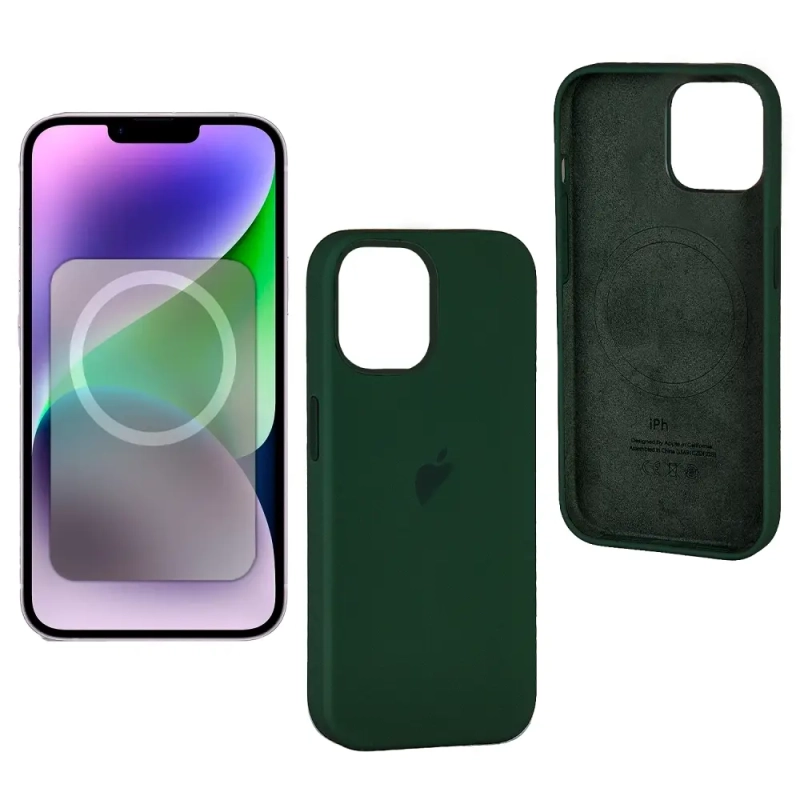 Чехол iPh 14 Plus Silicon Case 100% ORG Olive