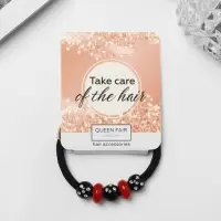 Резинка для волос QF &laquo;Радуга&raquo;, шарик