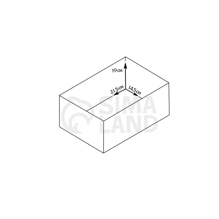 Кашпо деревянное 25×16×17 см Кашпо деревянное 25×16×17 см "Мария", ручки боковые, МДФ, лаванда
