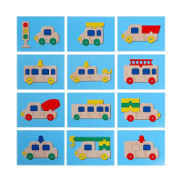 Пазл конструктор деревянный &laquo;Автотранспорт&raquo;