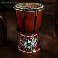 Сувенирный музыкальный инструмент "Барабан Джембе Цветочный узор" 11x11x20 см МИКС Сувенирный музыкальный инструмент "Барабан Джембе Цветочный узор" 11x11x20 см МИКС