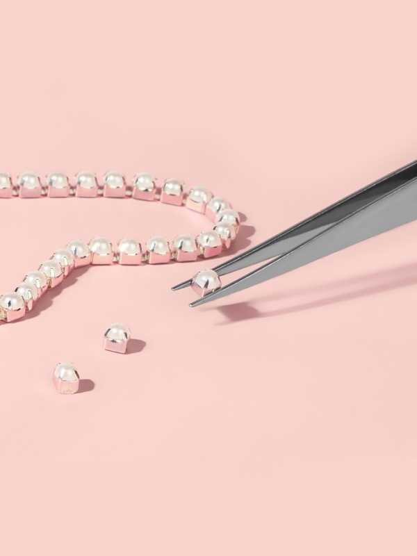 Набор пинцетов для рукоделия, 11.7/12.3/11.2/11.9, цвет серебристый