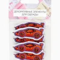 Наклейка на одежду &laquo;Тачка&raquo;, с клеевой основой, 5.2&times;2.2 см, красная