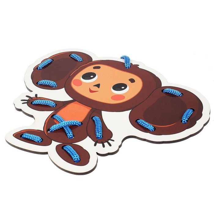 Шнуровка деревянная &laquo;Чебурашка&raquo;, 16 см