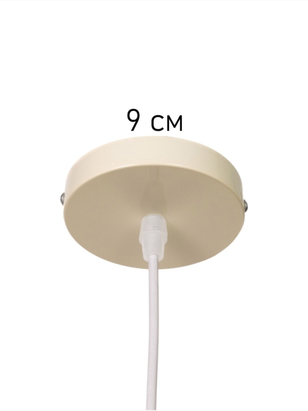 Светильник Timothy 1х40Вт Е27 пр-1м кремовый 32,5х32,5х12см