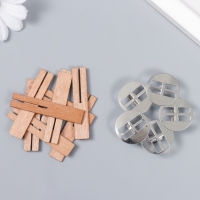 Фитиль с держателем двойной для свечи дерево набор 5 шт 1х5 см Фитиль с держателем двойной для свечи дерево набор 5 шт 1х5 см