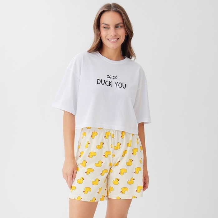 Пижама женская (футболка и шорты) KAFTAN Duck р-р 48-50