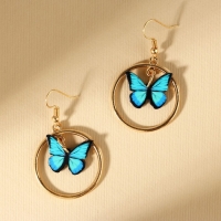 Серьги с кольцами &laquo;Расцветай от счастья&raquo;