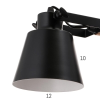 Люстра 1054/3BK E27 60Вт черный 60х60х50 см BayerLux