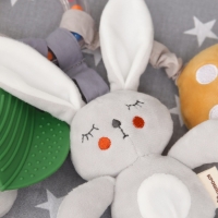 Подвеска - погремушка «Зайка Бонни», прорез, пищалка, шуршалка, на кроватку, коляску, Крошка Я Подвеска - погремушка «Зайка Бонни», прорез, пищалка, шуршалка, на кроватку, коляску, Крошка Я