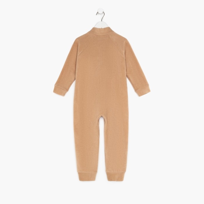 Комбинезон детский, цвет бежевый, рост 74-80 см