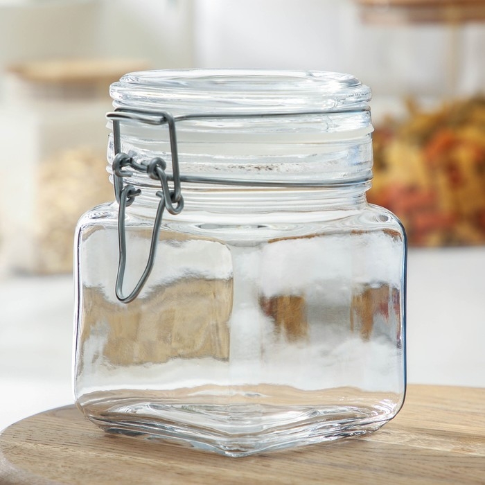 Банка для сыпучих продуктов Paşabah&ccedil;e Cremlin, 740 мл, стекло, прозрачная