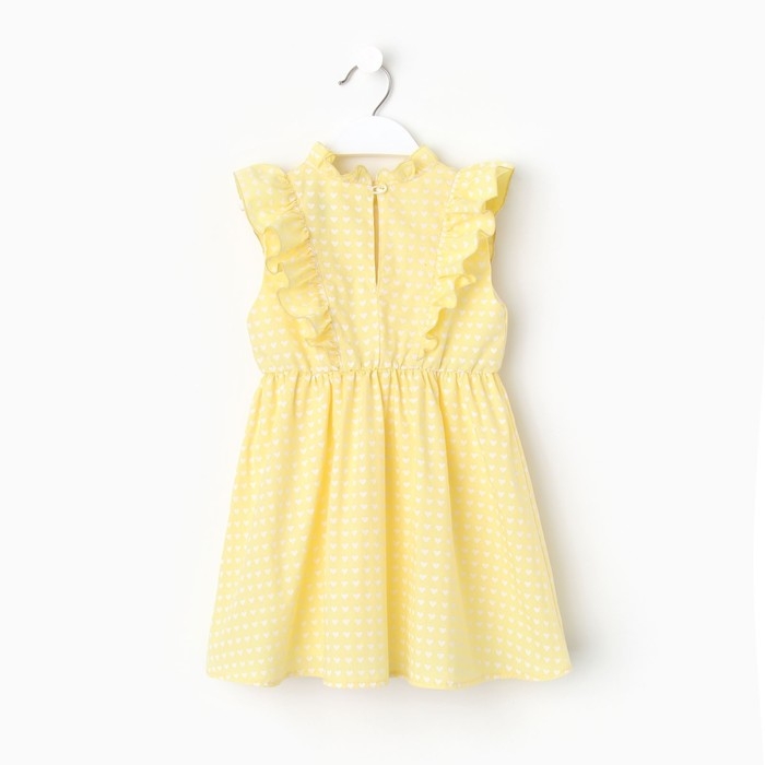Платье детское с крылышками KAFTAN, размер 30 (98-104 см), цвет жёлтый Платье детское с крылышками KAFTAN, размер 30 (98-104 см), цвет жёлтый
