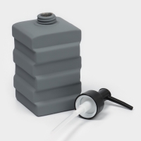 Набор дозаторов для ванной "Геометрия", 3 предмета с подставкой