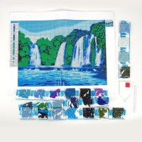 Алмазная мозаика с полным заполнением на холсте «Водопад», 30 х 40 см Алмазная мозаика с полным заполнением на холсте «Водопад», 30 х 40 см