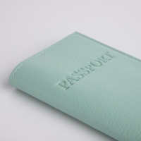 Обложка для паспорта, цвет мятный