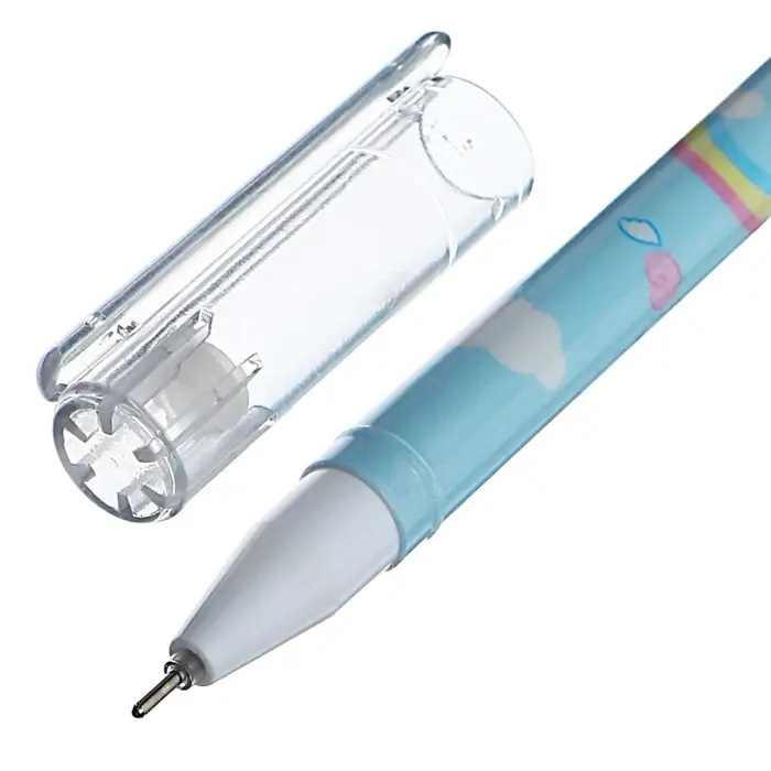 Ручка гелевая СТИРАЕМЫЕ ЧЕРНИЛА, 0.5 мм, корпус "Зайчик", стержень синий, МИКС