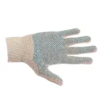 Перчатки рабочие, хб, вязка 7 класс, 3 нити, размер 9, с ПВХ точками, белые