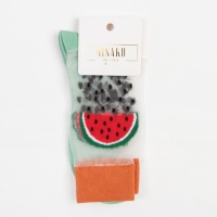 Носки женские MINAKU «Арбуз», размер 36-39 (23-25 см) Носки женские MINAKU «Арбуз», размер 36-39 (23-25 см)