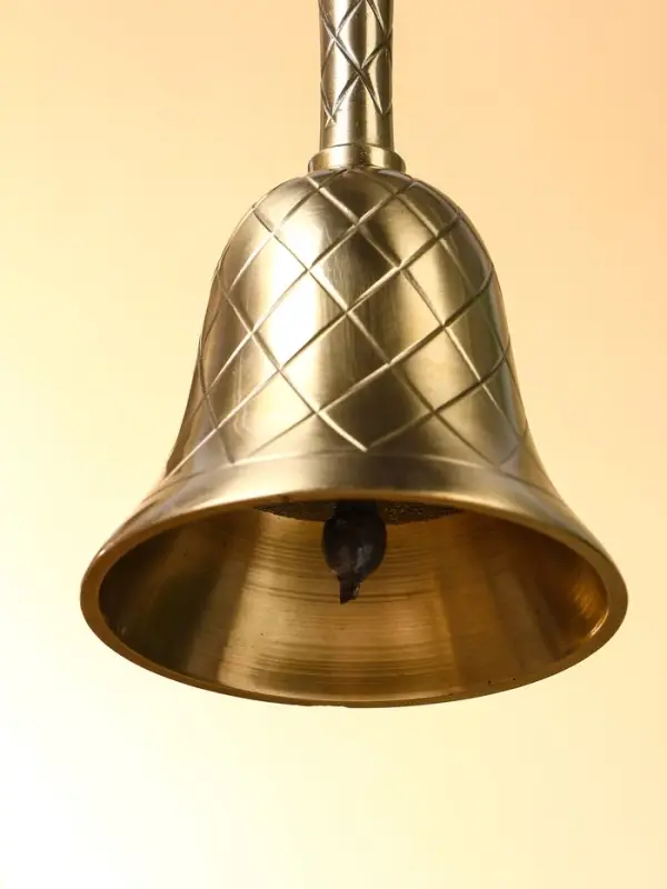 Колокольчик &laquo;Еловая шишика&raquo;, латунь, 14 см