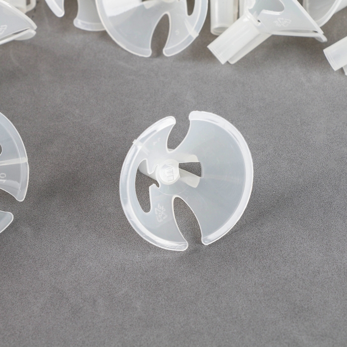 Держатель-зажим для шаров, d=5 мм, цвет прозрачный, набор 100 шт.